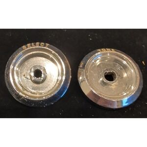 Vintage GM Camaro Radio Knobs SELECT & TONE Chrome OEM 9786943 1969-1974